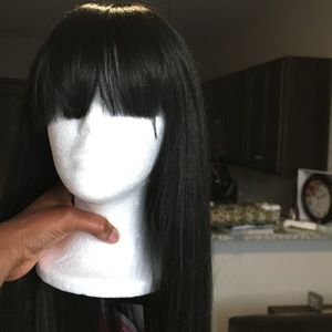 Chinese bang synthetic wig